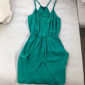 Bebe Green Flowy Dress